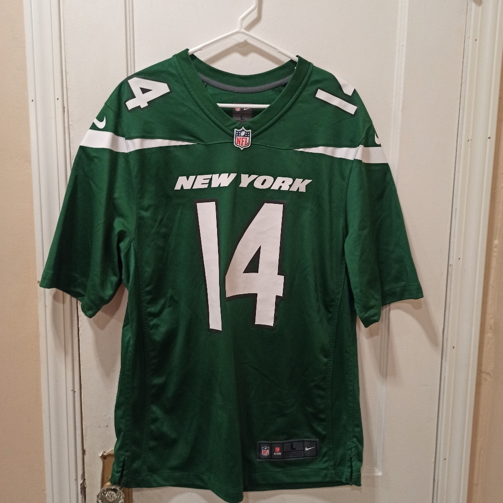 Nike New York Jets #14 Sam Darnold Authentic Green Men's Jersey's Sz large